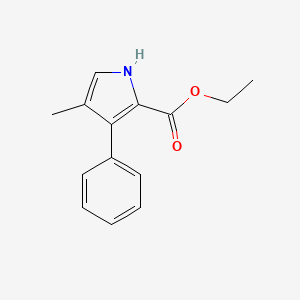 1H-Pyrrole-2-carboxylic acid, 4-methyl-3-phenyl-, ethyl ester