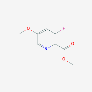 molecular formula C8H8FNO3 B3046539 Methyl 3-fluoro-5-methoxypicolinate CAS No. 1256787-03-7