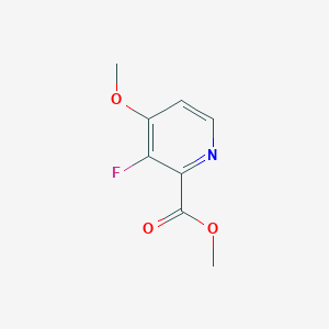 molecular formula C8H8FNO3 B3046544 Methyl 3-fluoro-4-methoxypyridine-2-carboxylate CAS No. 1256819-36-9