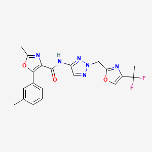 molecular formula C20H18F2N6O3 B3046552 ACT-389949 CAS No. 1258417-54-7