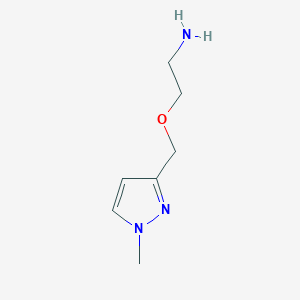 molecular formula C7H13N3O B3046584 2-[(1-methyl-1H-pyrazol-3-yl)methoxy]ethan-1-amine CAS No. 1260659-02-6
