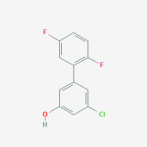 molecular formula C12H7ClF2O B3046649 3-Chloro-5-(2,5-difluorophenyl)phenol CAS No. 1261990-27-5