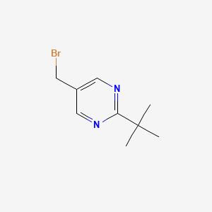 molecular formula C9H13BrN2 B3046655 5-(Bromomethyl)-2-tert-butylpyrimidine CAS No. 126230-75-9