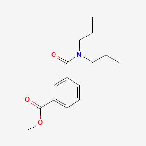 molecular formula C15H21NO3 B3046686 Benzoic acid, 3-[(dipropylamino)carbonyl]-, methyl ester CAS No. 126926-42-9