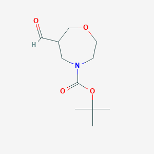 molecular formula C11H19NO4 B3046690 Tert-butyl 6-formyl-1,4-oxazepane-4-carboxylate CAS No. 1269755-59-0