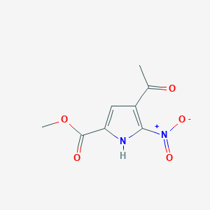 molecular formula C8H8N2O5 B3046691 methyl 4-acetyl-5-nitro-1H-pyrrole-2-carboxylate CAS No. 1269822-94-7