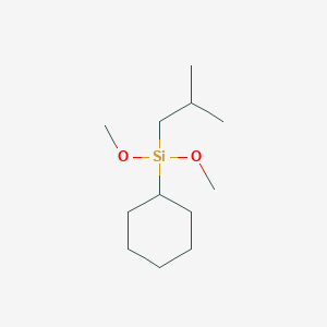 molecular formula C12H26O2Si B3046692 Cyclohexane, [dimethoxy(2-methylpropyl)silyl]- CAS No. 127010-22-4