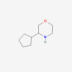 molecular formula C9H17NO B3046695 3-Cyclopentylmorpholine CAS No. 1270341-07-5