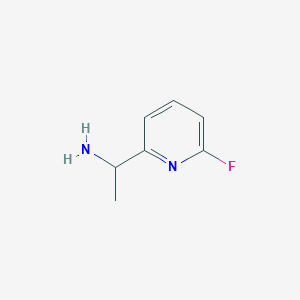 molecular formula C7H9FN2 B3046696 1-(6-Fluoropyridin-2-yl)ethan-1-amine CAS No. 1270357-74-8