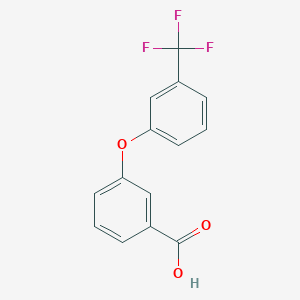 molecular formula C14H9F3O3 B3046701 3-[3-(trifluoromethyl)phenoxy]benzoic Acid CAS No. 127389-09-7