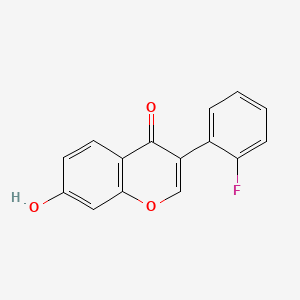 molecular formula C15H9FO3 B3046704 3-(2-fluorophenyl)-7-hydroxy-4H-chromen-4-one CAS No. 127526-39-0