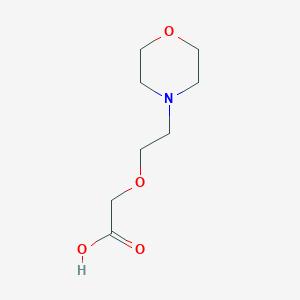 molecular formula C8H15NO4 B3046719 Acetic acid, 2-[2-(4-morpholinyl)ethoxy]- CAS No. 127958-77-4