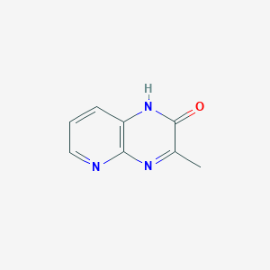molecular formula C8H7N3O B3046728 Pyrido[2,3-b]pyrazin-2(1H)-one, 3-methyl- CAS No. 128102-81-8