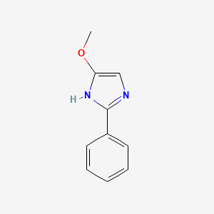 molecular formula C10H10N2O B3046737 4-Methoxy-2-phenylimidazole CAS No. 128666-05-7
