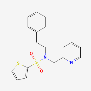 N-phenethyl-N-(pyridin-2-ylmethyl)thiophene-2-sulfonamide