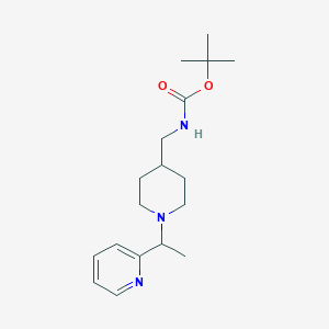 molecular formula C18H29N3O2 B3046747 tert-Butyl ((1-(1-(pyridin-2-yl)ethyl)piperidin-4-yl)methyl)carbamate CAS No. 1289387-06-9