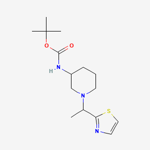 tert-Butyl (1-(1-(thiazol-2-yl)ethyl)piperidin-3-yl)carbamate