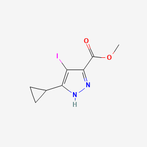 Methyl 3-cyclopropyl-4-iodo-1H-pyrazole-5-carboxylate