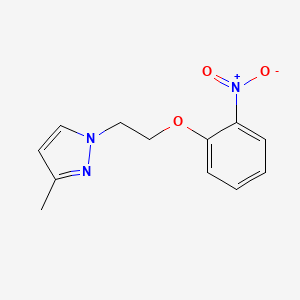 3-methyl-1-[2-(2-nitrophenoxy)ethyl]-1H-pyrazole