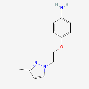 4-(2-(3-Methyl-1H-pyrazol-1-yl)ethoxy)aniline