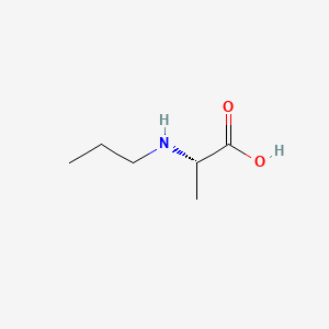 molecular formula C6H13NO2 B3046775 L-Alanine, N-propyl- CAS No. 13013-28-0