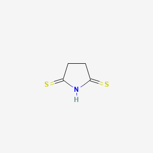 molecular formula C4H5NS2 B3046799 Pyrrolidine-2,5-dithione CAS No. 13070-03-6
