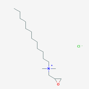 molecular formula C17H36ClNO B3046802 Oxiranemethanaminium, N-dodecyl-N,N-dimethyl-, chloride CAS No. 13078-59-6