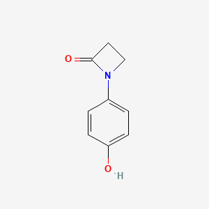 molecular formula C9H9NO2 B3046815 1-(4-Hydroxyphenyl)azetidin-2-one CAS No. 1309606-48-1