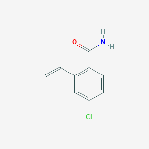 molecular formula C9H8ClNO B3046817 4-Chloro-2-ethenylbenzamide CAS No. 131002-04-5