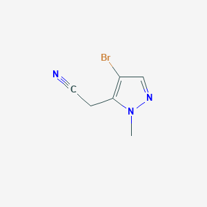 B3046824 2-(4-Bromo-1-methyl-1H-pyrazol-5-yl)acetonitrile CAS No. 1310379-54-4