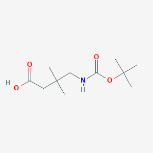 molecular formula C11H21NO4 B3046828 Boc-4-amino-3,3-dimethyl-butyric acid CAS No. 1310680-18-2