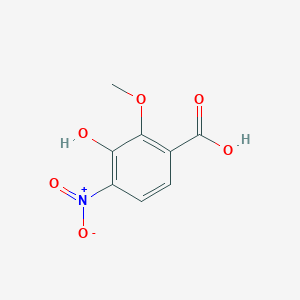 molecular formula C8H7NO6 B3046845 3-Hydroxy-2-methoxy-4-nitrobenzoic acid CAS No. 1312609-82-7