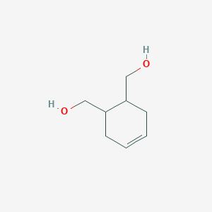 molecular formula C8H14O2 B3046858 Cyclohex-4-ene-1,2-diyldimethanol CAS No. 13149-04-7