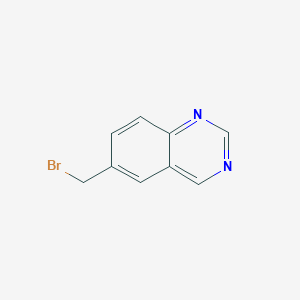 molecular formula C9H7BrN2 B3046879 6-(Bromomethyl)quinazoline CAS No. 131610-21-4