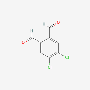 molecular formula C8H4Cl2O2 B3046893 1,2-Benzenedicarboxaldehyde, 4,5-dichloro- CAS No. 13209-33-1
