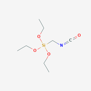 molecular formula C8H17NO4Si B3046896 Triethoxy(isocyanatomethyl)silane CAS No. 132112-76-6