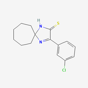 3-(3-Chlorophenyl)-1,4-diazaspiro[4.6]undec-3-ene-2-thione