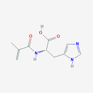 molecular formula C10H13N3O3 B3046929 N-(2-Methylacryloyl)-L-histidine CAS No. 13282-13-8