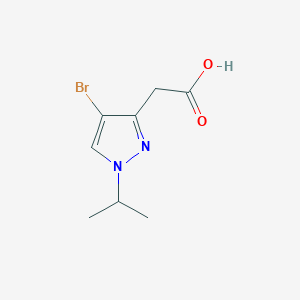 (4-bromo-1-isopropyl-1H-pyrazol-3-yl)acetic acid