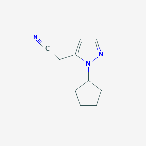2-(1-Cyclopentyl-1H-pyrazol-5-yl)acetonitrile