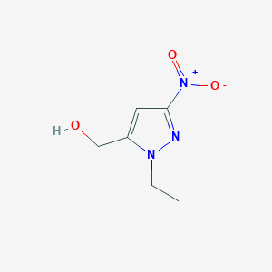 molecular formula C6H9N3O3 B3046942 (1-Ethyl-3-nitro-1H-pyrazol-5-YL)methanol CAS No. 1328640-72-7
