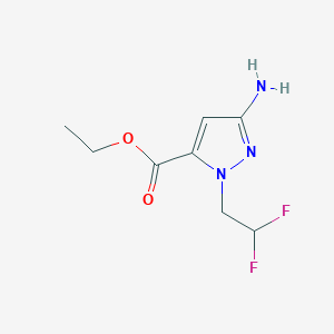 Ethyl 3-amino-1-(2,2-difluoroethyl)-1H-pyrazole-5-carboxylate