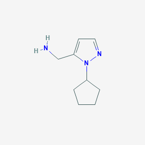 1-(1-cyclopentyl-1H-pyrazol-5-yl)methanamine