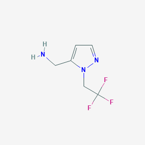 [1-(2,2,2-Trifluoroethyl)pyrazol-5-yl]methylamine