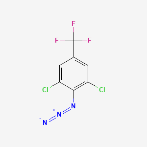 molecular formula C7H2Cl2F3N3 B3046970 2,6-Dichloro-4-trifluoromethylphenylazide CAS No. 133152-04-2