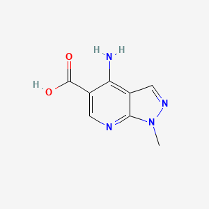 4-imino-1-methyl-1H,4H,7H-pyrazolo[3,4-b]pyridine-5-carboxylic acid