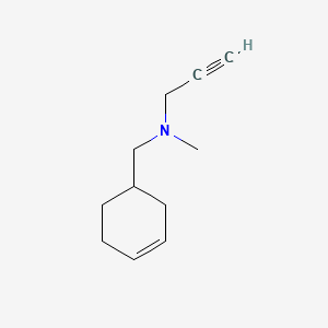 molecular formula C11H17N B3046977 N-Methyl-N-2-propynyl-3-cyclohexene-1-methylamine CAS No. 13324-59-9
