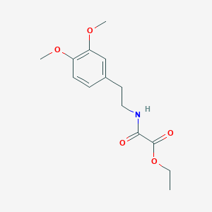 molecular formula C14H19NO5 B3046980 Ethyl {[2-(3,4-dimethoxyphenyl)ethyl]amino}(oxo)acetate CAS No. 13326-56-2