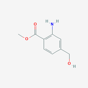 molecular formula C9H11NO3 B3047012 Methyl 2-amino-4-(hydroxymethyl)benzoate CAS No. 133728-31-1