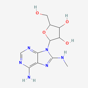 molecular formula C11H16N6O4 B3047022 8-Methyaminoadenosine CAS No. 13389-13-4